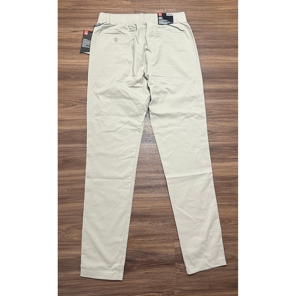 Under Armour Mens Showdown Golf Pants Khaki Tapered Leg (1309546-299) Sz 34x36 - Picture 8 of 10